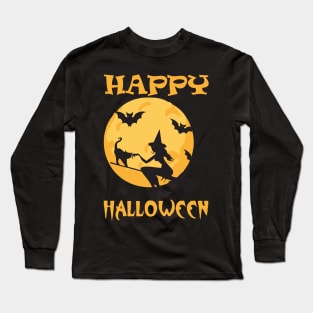 Happy Halloween Witch Long Sleeve T-Shirt